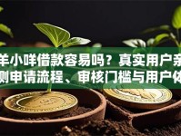 羊小咩借款容易吗？真实用户亲测申请流程、审核门槛与用户体验解析