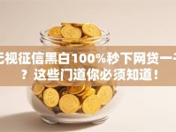 无视征信黑白100%秒下网贷一千？这些门道你必须知道！
