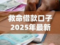 救命借款口子2025年最新攻略：低门槛、高额度方案全解析