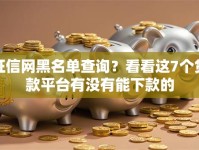 征信网黑名单查询？看看这7个贷款平台有没有能下款的