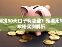 网贷30天口子有哪些？短期周转攻略实测解析