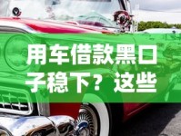 用车借款黑口子稳下？这些坑你必须提前绕开！