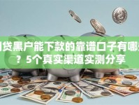 网贷黑户能下款的靠谱口子有哪些？5个真实渠道实测分享