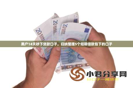黑户14天秒下贷款口子，归纳整理5个短期借款包下的口子