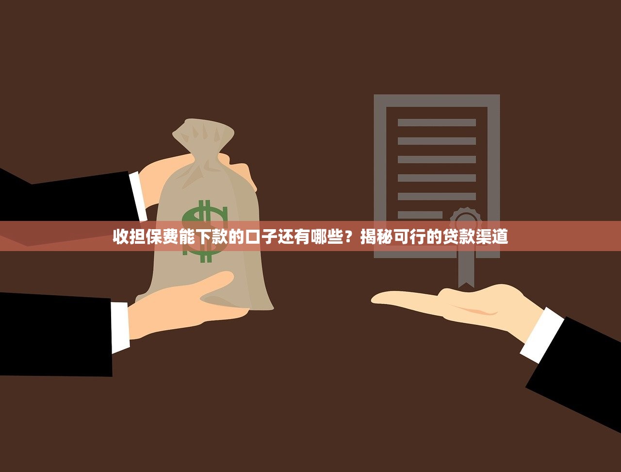 收担保费能下款的口子还有哪些？揭秘可行的贷款渠道