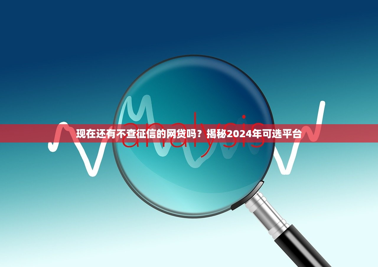 现在还有不查征信的网贷吗？揭秘2024年可选平台