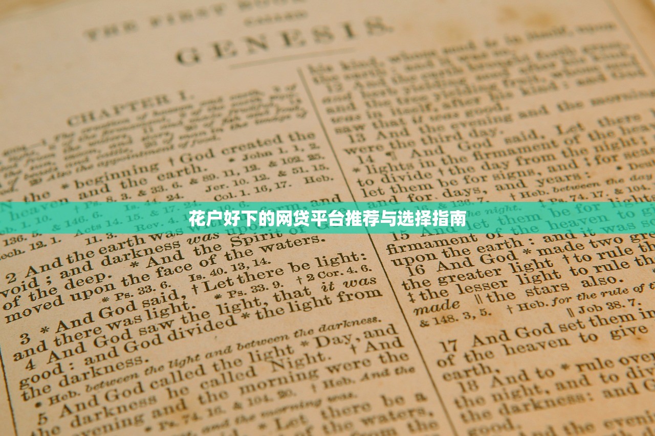 花户好下的网贷平台推荐与选择指南
