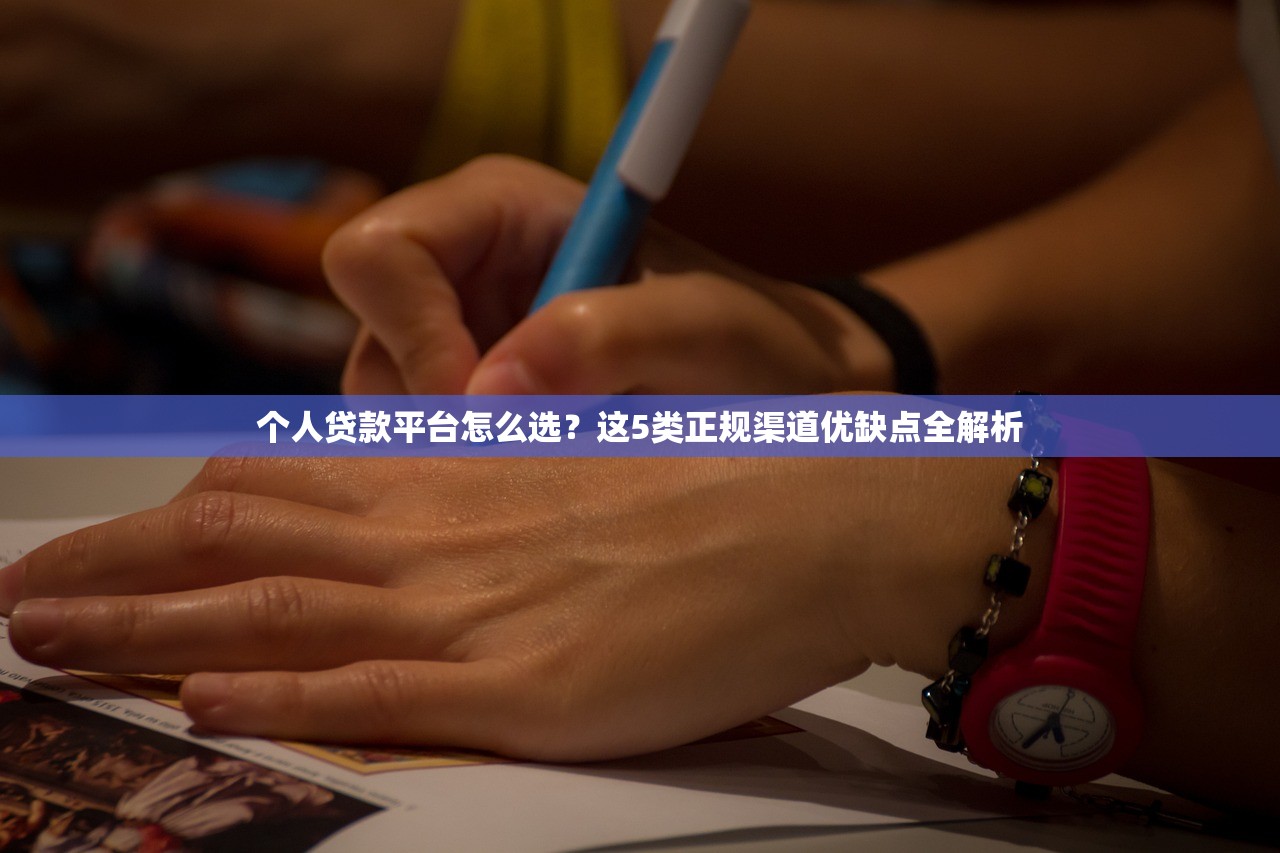 个人贷款平台怎么选？这5类正规渠道优缺点全解析