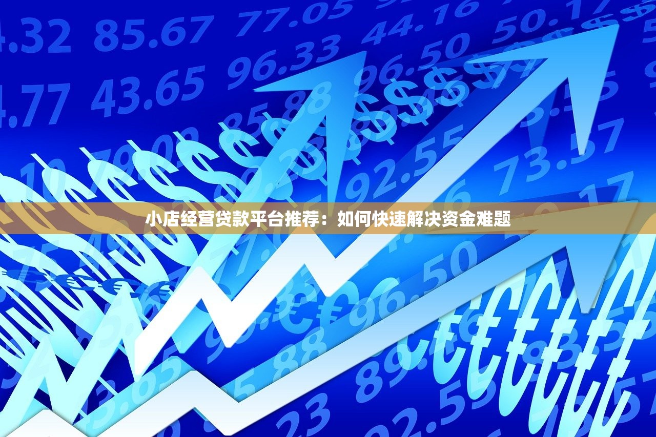 小店经营贷款平台推荐：如何快速解决资金难题