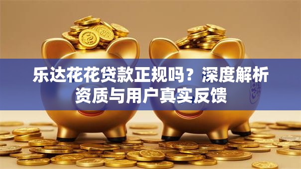乐达花花贷款正规吗？深度解析资质与用户真实反馈