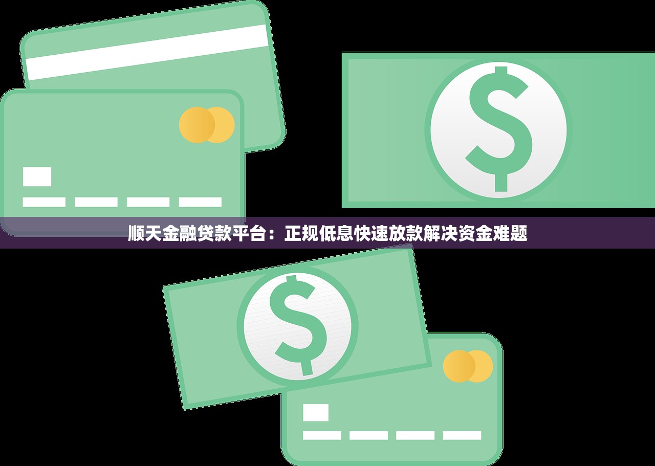 顺天金融贷款平台：正规低息快速放款解决资金难题