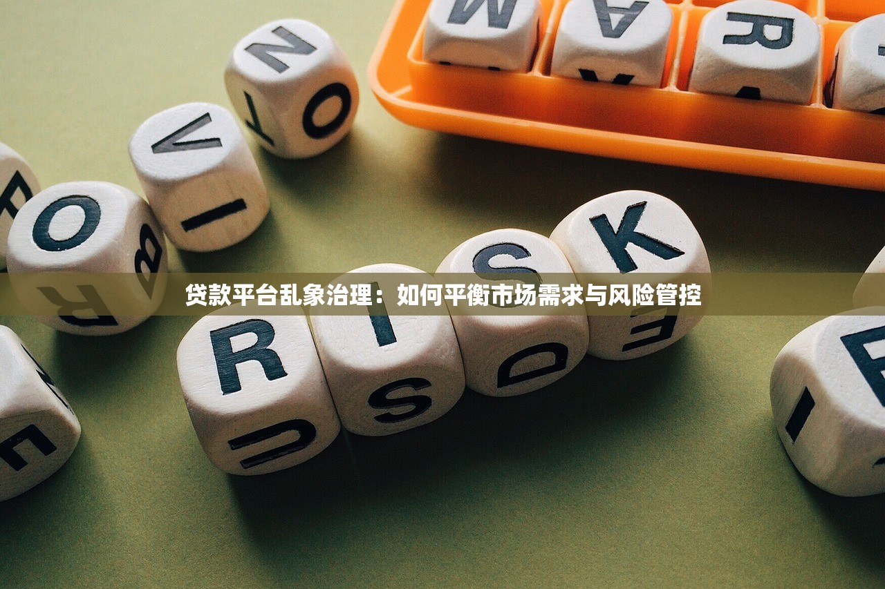 贷款平台乱象治理：如何平衡市场需求与风险管控