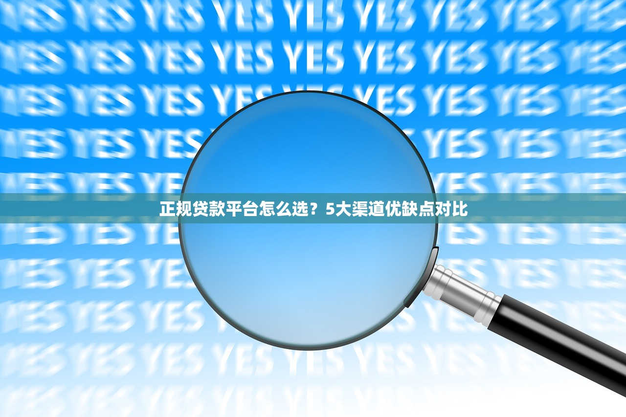 正规贷款平台怎么选?5大渠道优缺点对比 正规贷款平台怎么选?5大渠道优缺点对比