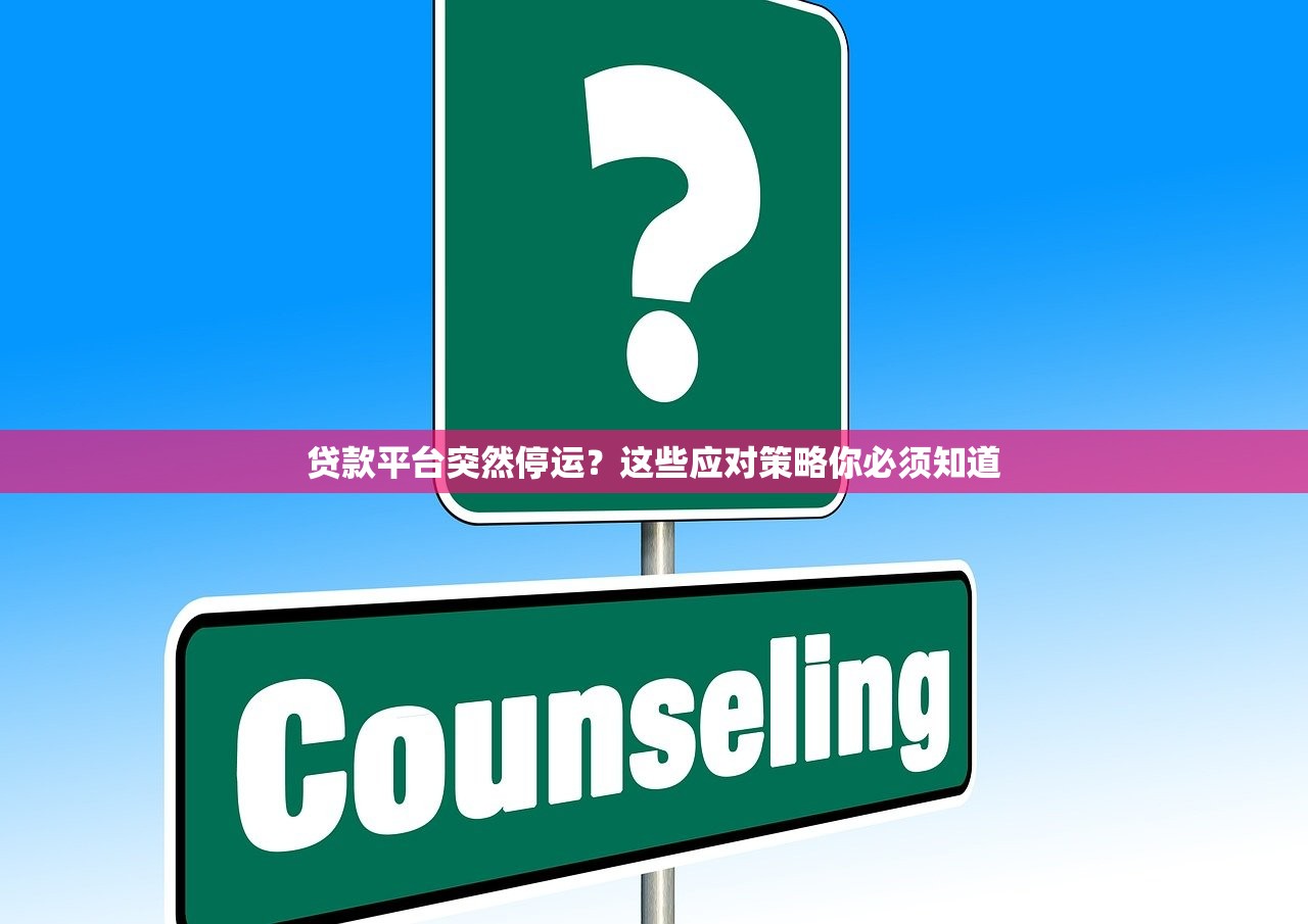 贷款平台突然停运？这些应对策略你必须知道
