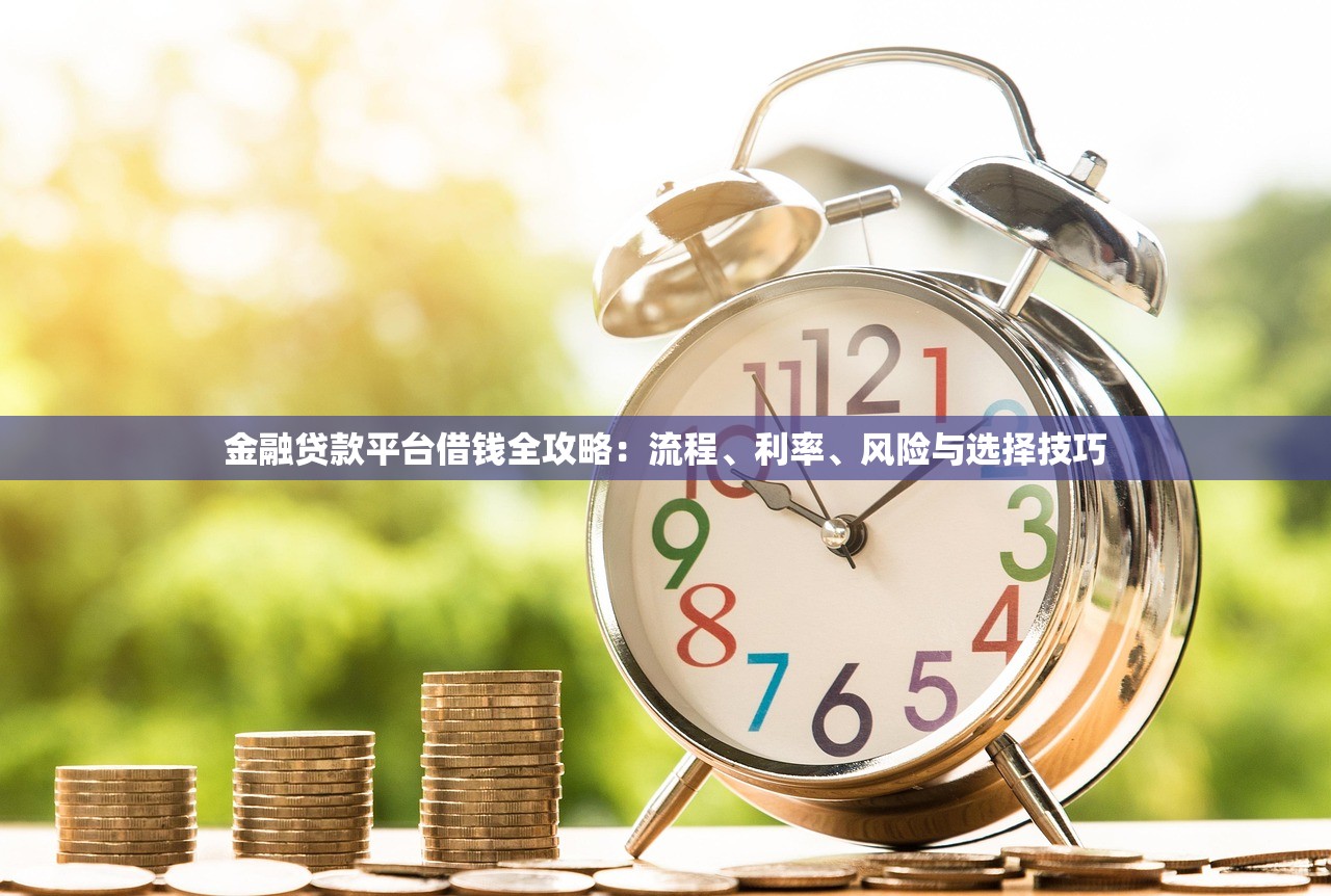 金融贷款平台借钱全攻略：流程、利率、风险与选择技巧