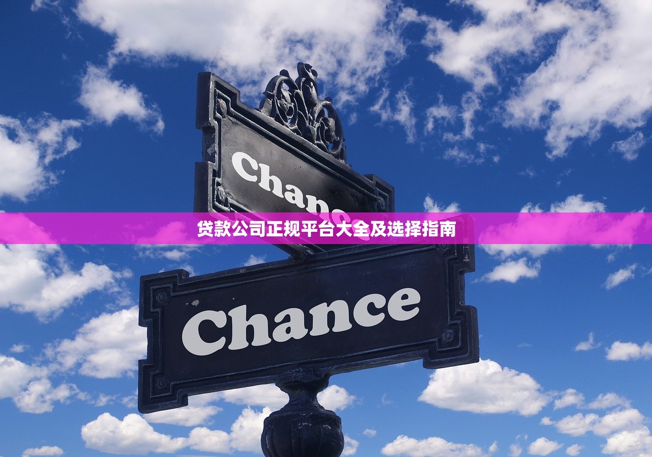 贷款公司正规平台大全及选择指南 贷款公司正规平台大全及选择指南
