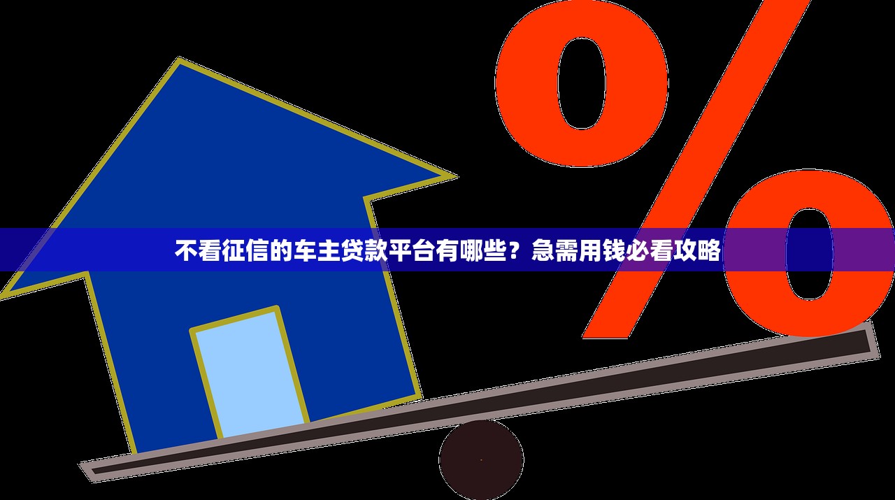 不看征信的车主贷款平台有哪些？急需用钱必看攻略