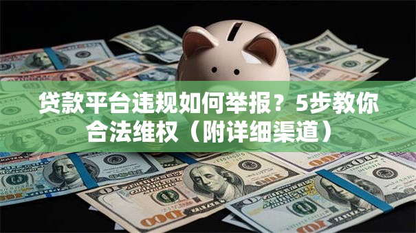 贷款平台违规如何举报？5步教你合法维权（附详细渠道）