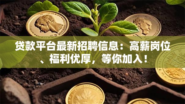 贷款平台最新招聘信息：高薪岗位、福利优厚，等你加入！