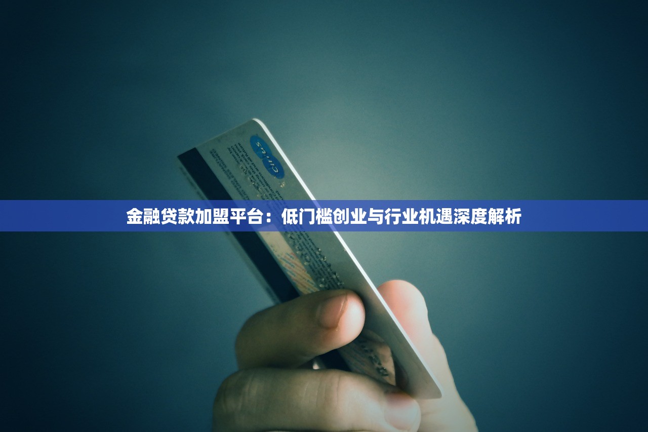 金融贷款加盟平台：低门槛创业与行业机遇深度解析