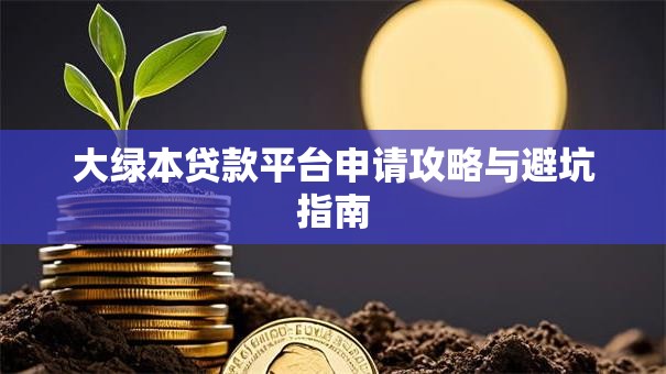 大绿本贷款平台申请攻略与避坑指南 大绿本贷款平台申请攻略与避坑指南