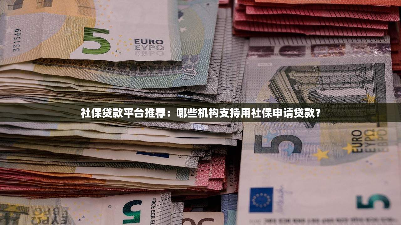 社保贷款平台推荐：哪些机构支持用社保申请贷款？