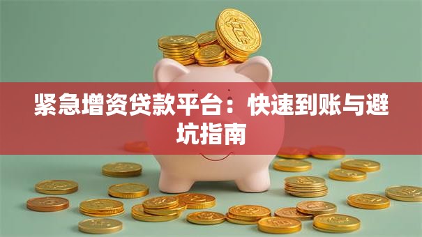 紧急增资贷款平台：快速到账与避坑指南