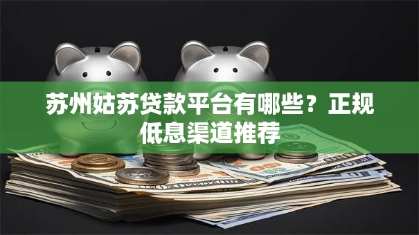 苏州姑苏贷款平台有哪些？正规低息渠道推荐