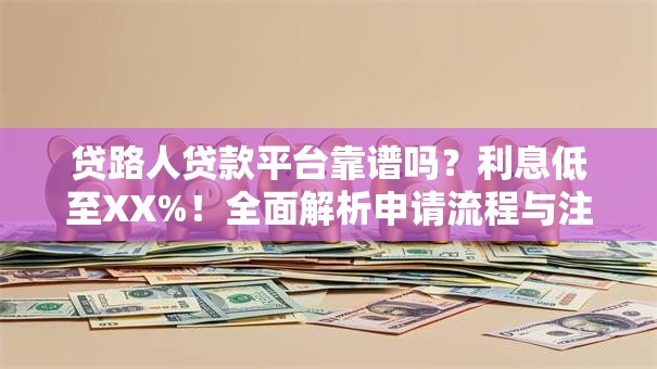 贷路人贷款平台靠谱吗？利息低至XX%！全面解析申请流程与注意事项