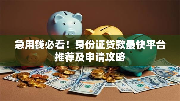 急用钱必看！身份证贷款最快平台推荐及申请攻略