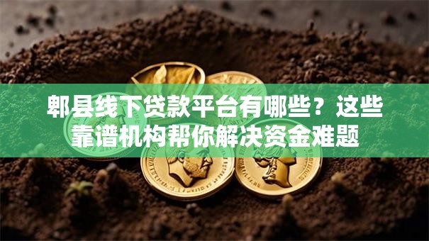 郫县线下贷款平台有哪些？这些靠谱机构帮你解决资金难题