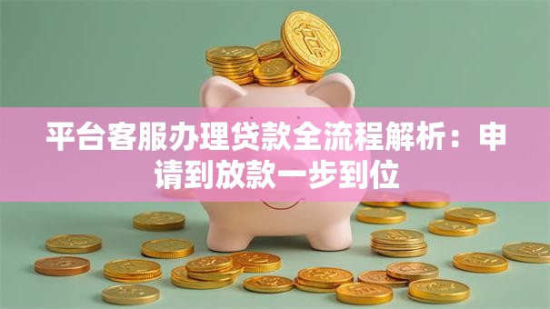平台客服办理贷款全流程解析：申请到放款一步到位