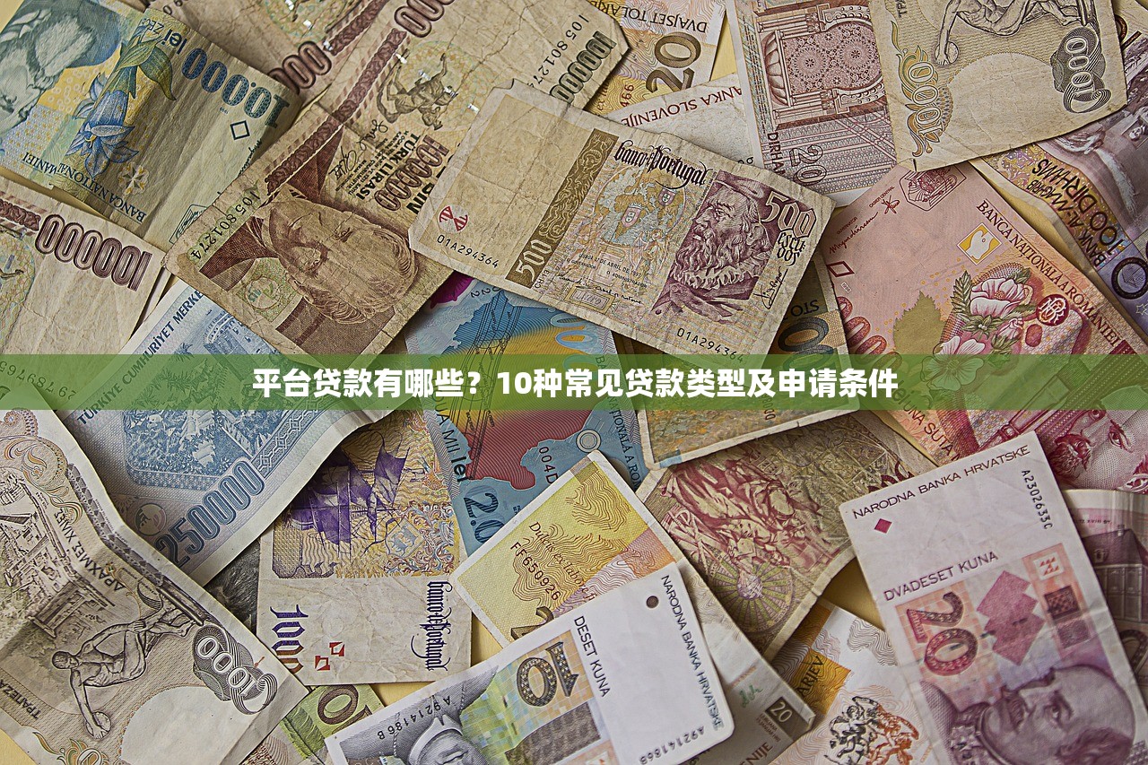 平台贷款有哪些？10种常见贷款类型及申请条件