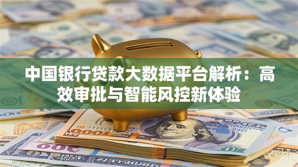 中国银行贷款大数据平台解析：高效审批与智能风控新体验