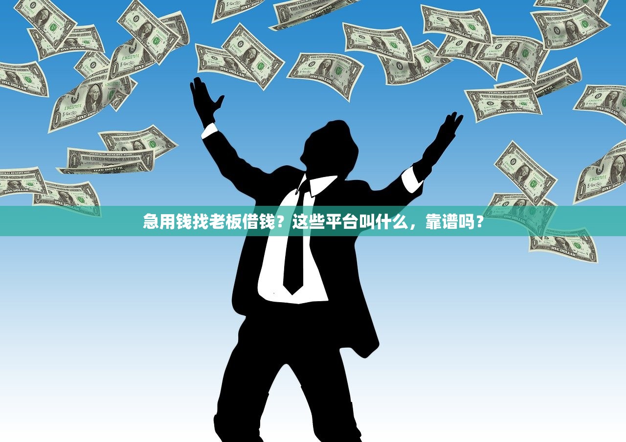 急用钱找老板借钱？这些平台叫什么，靠谱吗？