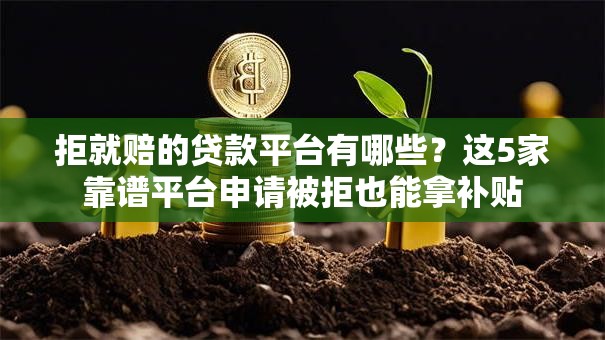 拒就赔的贷款平台有哪些？这5家靠谱平台申请被拒也能拿补贴