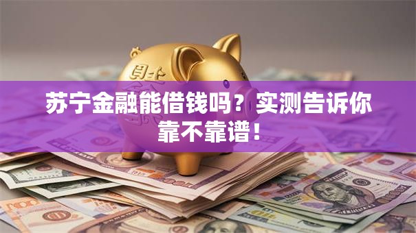苏宁金融能借钱吗?实测告诉你靠不靠谱! 苏宁金融能借钱吗?实测告诉你靠不靠谱!