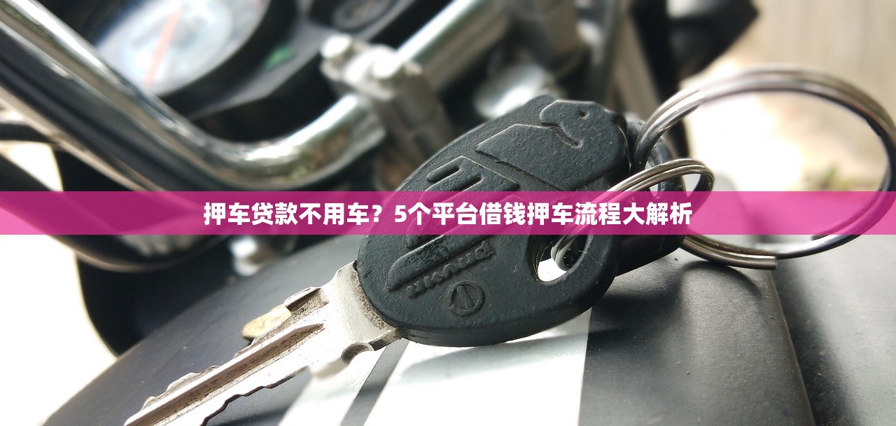 押车贷款不用车？5个平台借钱押车流程大解析