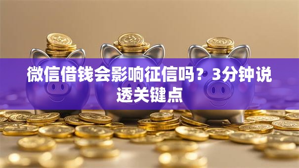 微信借钱会影响征信吗?3分钟说透关键点 微信借钱会影响征信吗?3分钟说透关键点