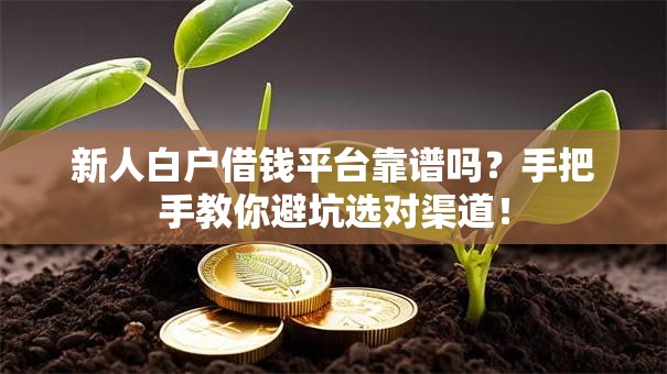 新人白户借钱平台靠谱吗？手把手教你避坑选对渠道！