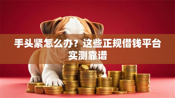 手头紧怎么办？这些正规借钱平台实测靠谱