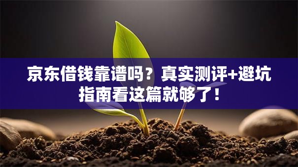 京东借钱靠谱吗?真实测评+避坑指南看这篇就够了! 京东借钱靠谱吗?真实测评+避坑指南看这篇就够了!