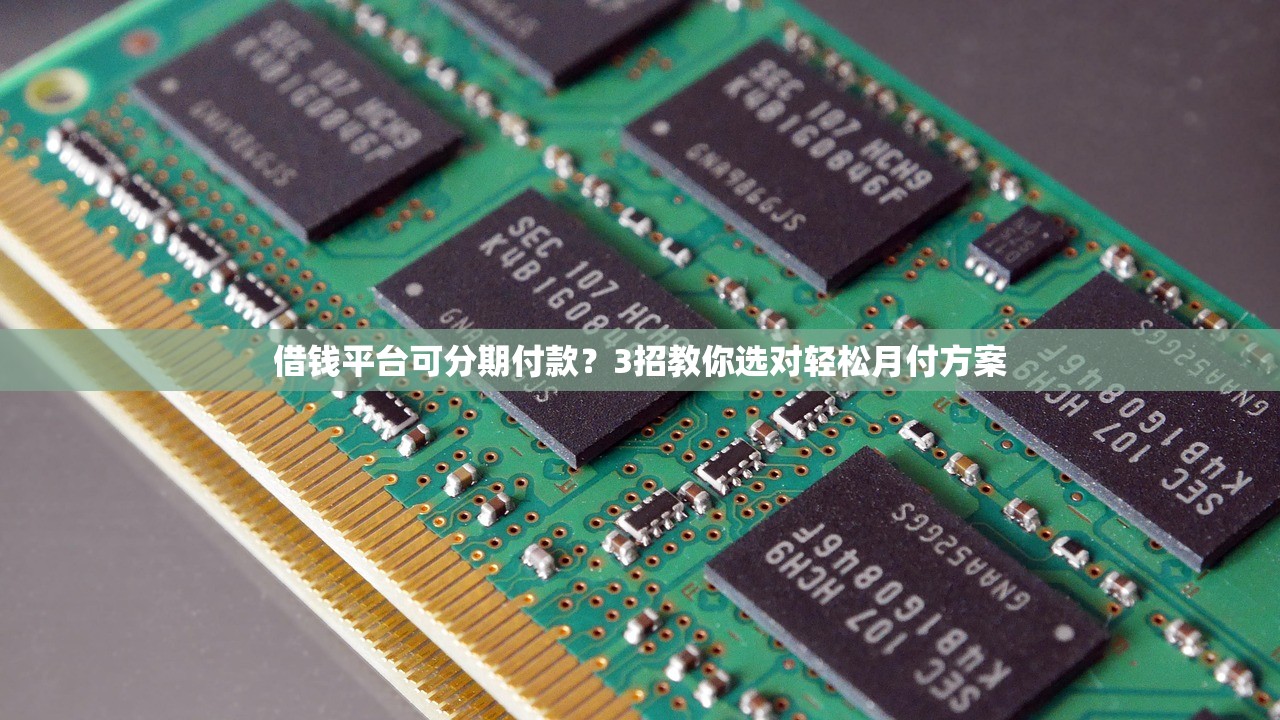 借钱平台可分期付款？3招教你选对轻松月付方案