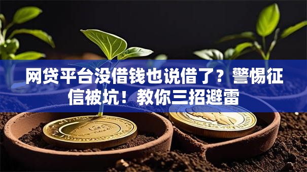 网贷平台没借钱也说借了?警惕征信被坑!教你三招避雷 网贷平台没借钱也说借了?警惕征信被坑!教你三招避雷