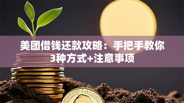 美团借钱还款攻略：手把手教你3种方式+注意事项
