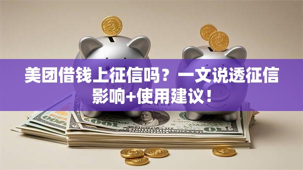 美团借钱上征信吗？一文说透征信影响+使用建议！