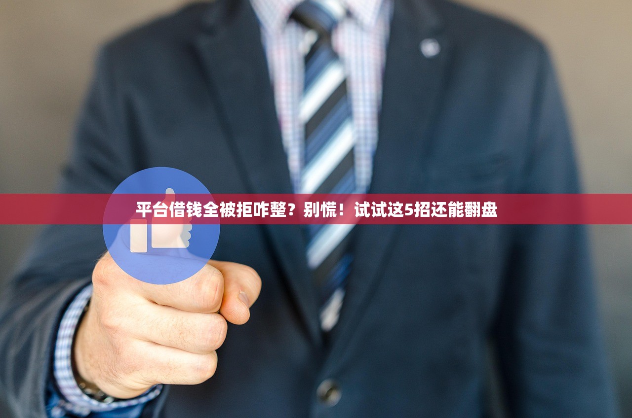 平台借钱全被拒咋整？别慌！试试这5招还能翻盘