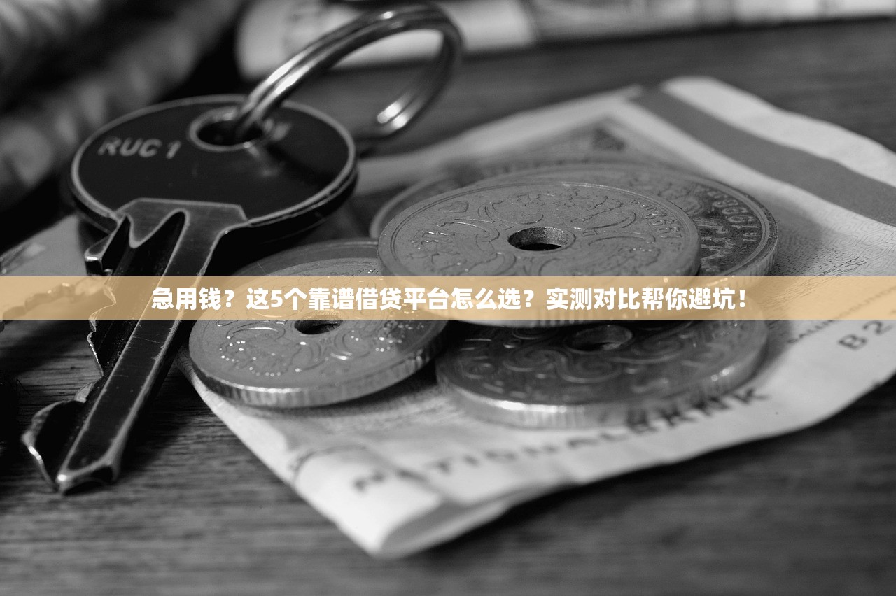 急用钱？这5个靠谱借贷平台怎么选？实测对比帮你避坑！