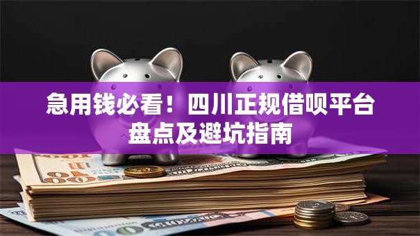 急用钱必看！四川正规借呗平台盘点及避坑指南