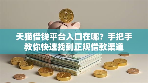 天猫借钱平台入口在哪？手把手教你快速找到正规借款渠道